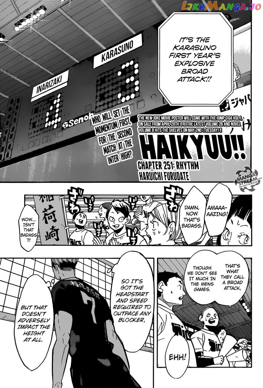 Haikyuu!!, Chapter 251 image 01